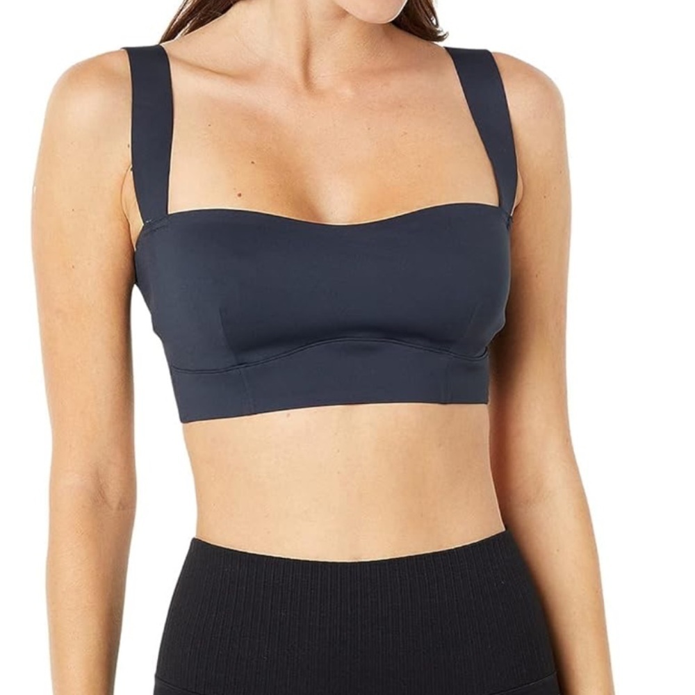 Free People Charcoal Gray Bralette with Wide Straps